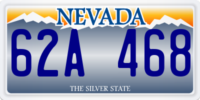 NV license plate 62A468