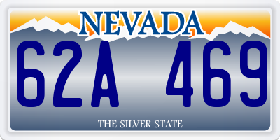 NV license plate 62A469