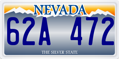 NV license plate 62A472