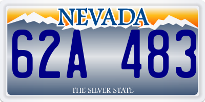 NV license plate 62A483