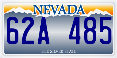 NV license plate 62A485