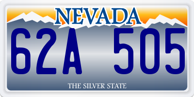 NV license plate 62A505