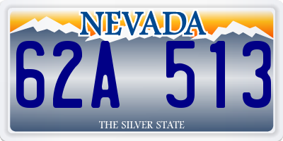 NV license plate 62A513