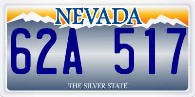 NV license plate 62A517