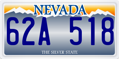 NV license plate 62A518