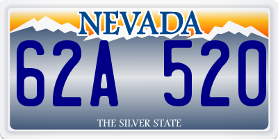 NV license plate 62A520