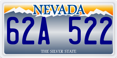 NV license plate 62A522
