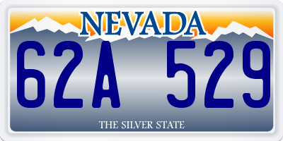 NV license plate 62A529