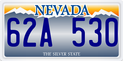NV license plate 62A530