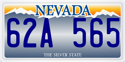 NV license plate 62A565