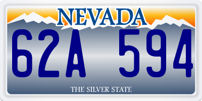 NV license plate 62A594