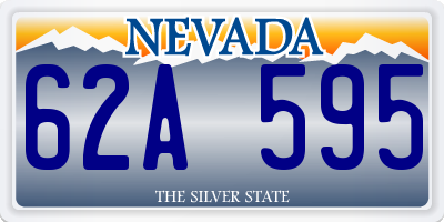 NV license plate 62A595