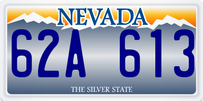 NV license plate 62A613