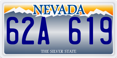 NV license plate 62A619