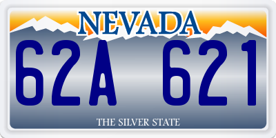 NV license plate 62A621