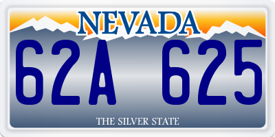 NV license plate 62A625