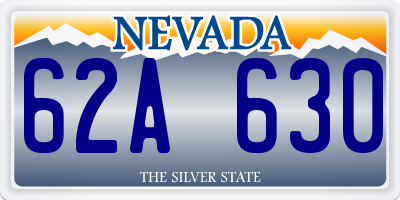 NV license plate 62A630