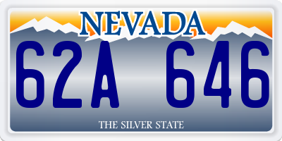 NV license plate 62A646