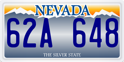 NV license plate 62A648