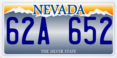 NV license plate 62A652