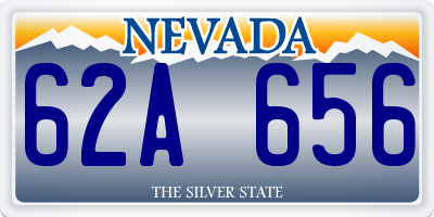 NV license plate 62A656