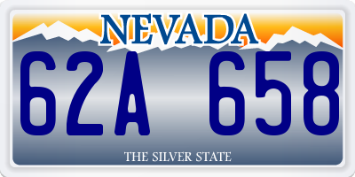 NV license plate 62A658
