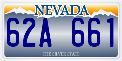 NV license plate 62A661