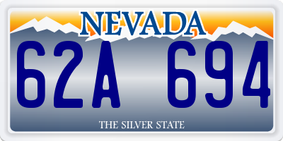 NV license plate 62A694