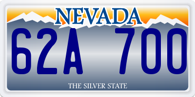 NV license plate 62A700