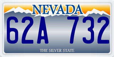 NV license plate 62A732