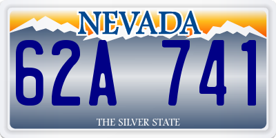 NV license plate 62A741