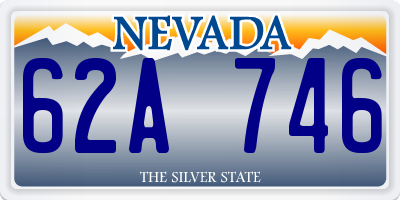 NV license plate 62A746