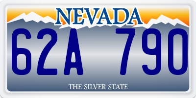 NV license plate 62A790