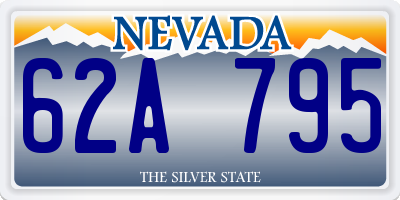 NV license plate 62A795