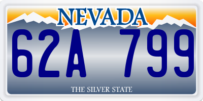 NV license plate 62A799