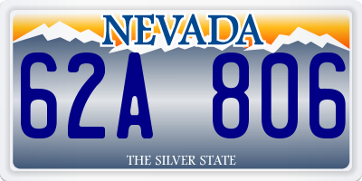 NV license plate 62A806