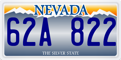 NV license plate 62A822