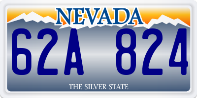 NV license plate 62A824