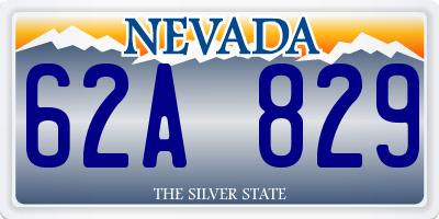 NV license plate 62A829