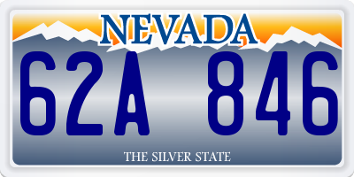 NV license plate 62A846