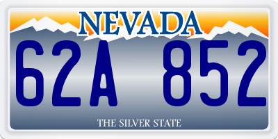 NV license plate 62A852