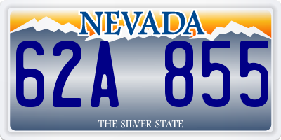 NV license plate 62A855