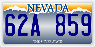 NV license plate 62A859