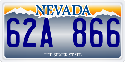 NV license plate 62A866