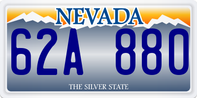 NV license plate 62A880