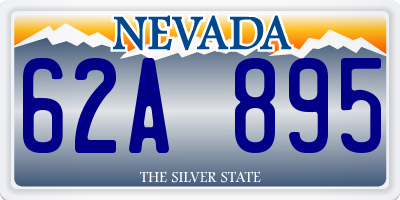 NV license plate 62A895