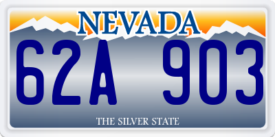 NV license plate 62A903