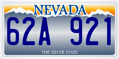 NV license plate 62A921