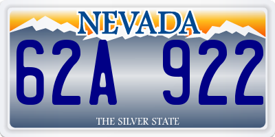 NV license plate 62A922