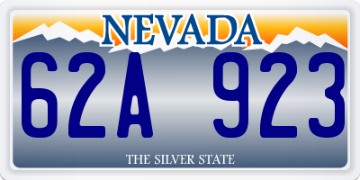 NV license plate 62A923